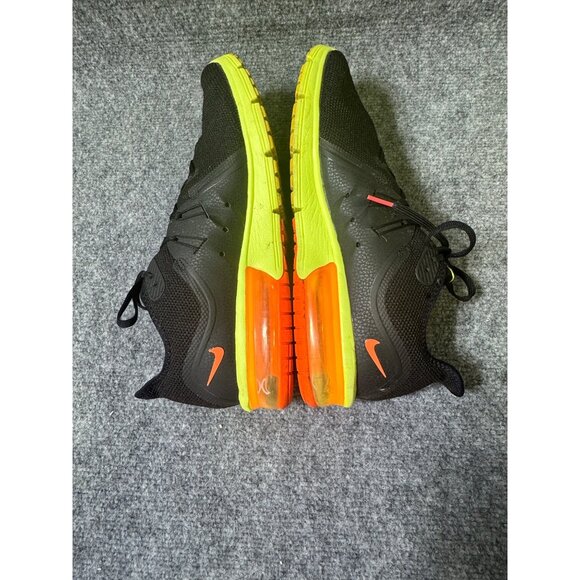 Nike Air Max Mens 11 Sequent 3 'Black Orange Volt lightweight mesh upper - Picture 4 of 16